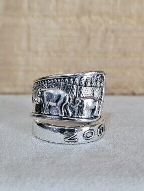 Old Elephant Spoon Ring